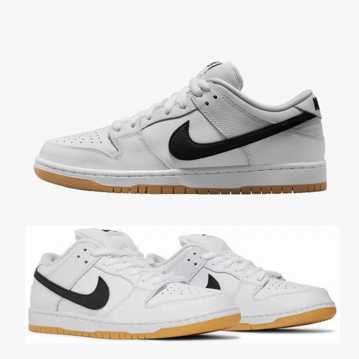 Nike SB Dunk Low Pro White Gum Sz 13 Orange Label Discontinued ISO