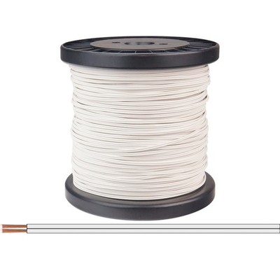 25m Zwillingslitze 2x0,25mm² weiß Kabel Litze Kupferlitze Schaltlitze 2 adrig