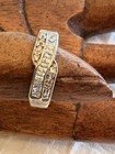Vintage Sterling Silver & CZ Ornate Ring Size 9 — photo 1