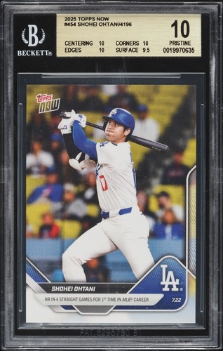 2025 Topps Now Shohei Ohtani #454 BGS 10 PRISTINE