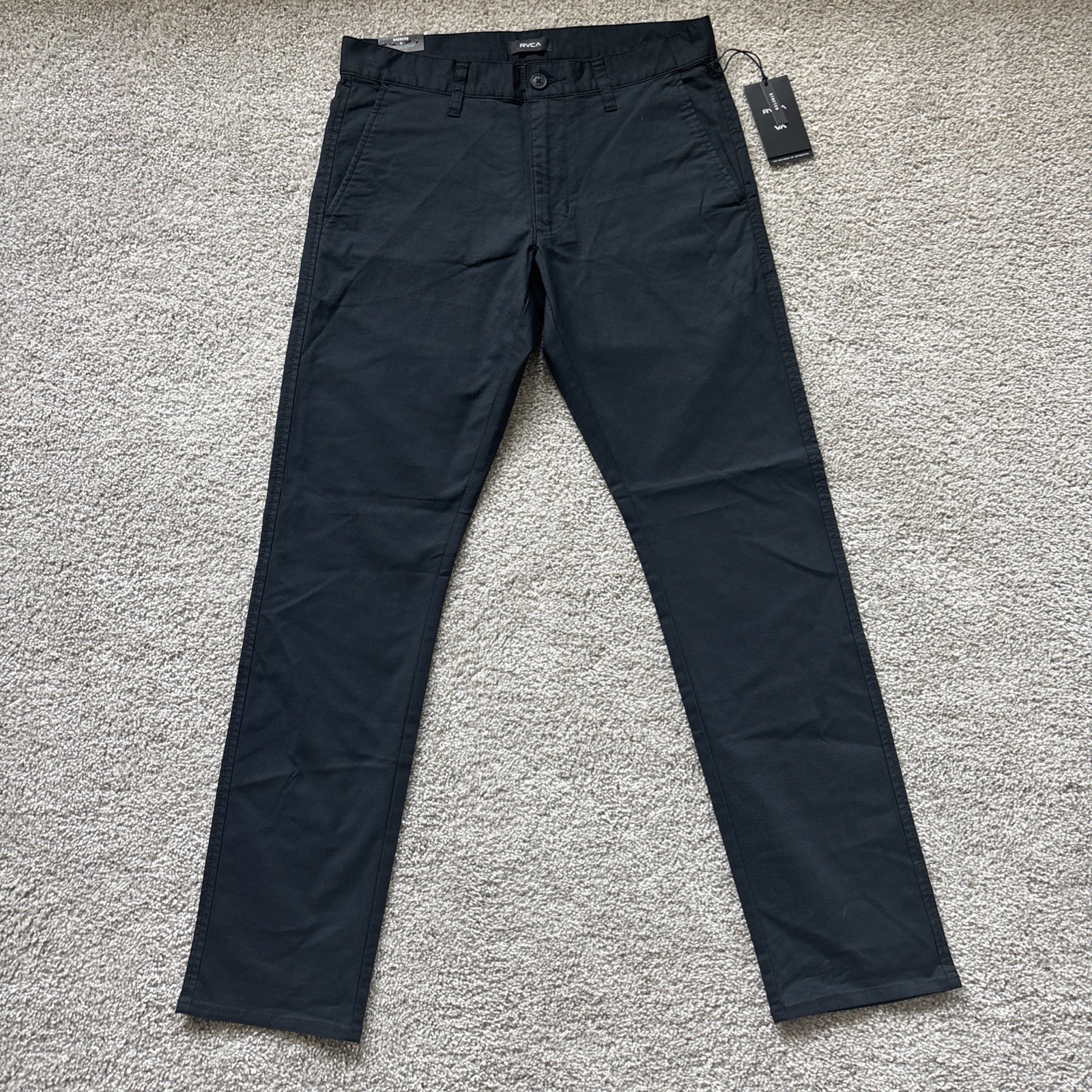 RVCA Daggers Tech Black Chino Pants Men’s Size 29