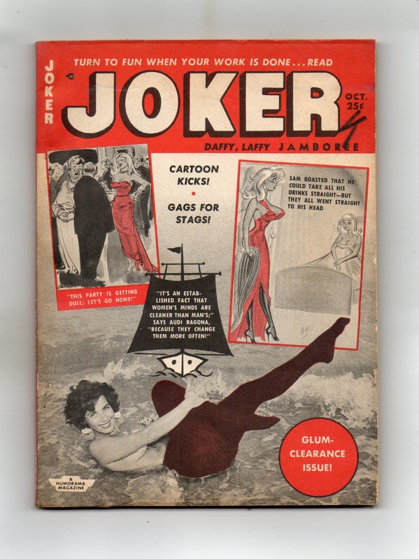 JOKER MAGAZINE OCT. 1956.  IRISH MCCALLA, LEE SHARON, JOYCE WINFIELD, WARD