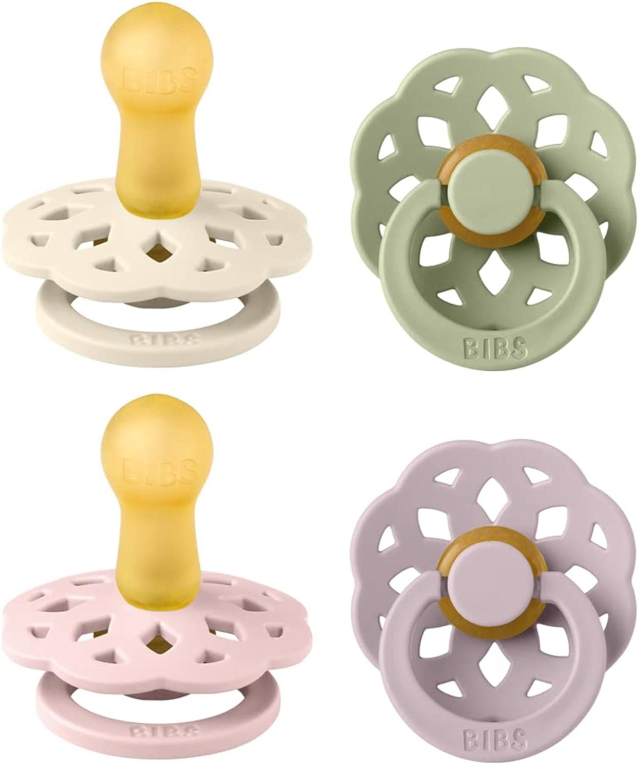 BIBS Pacifier Boheme 4 PACK Latex Size 2, One Colour - Image 2