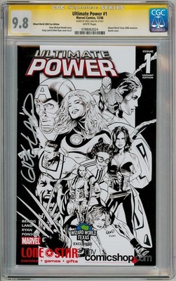 ULTIMATE POWER 1 SKETCH VARIANT CGC 9.8 SIGNATURE SERIES SIGNED GREG LAND MARVEL