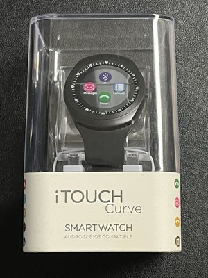iTOUCH Curve ITR4360 Smartwatch Android iOS Compatible NEW Gunmetal Grey (ST004)