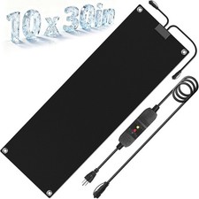 Heated Snow Melting Mats, 10 X 30 in No-Slip Rubber Heated Outdoor Mats 3in/hr