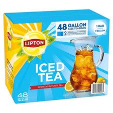 Lipton Iced Tea, Gallon Size Tea Bags 48 ct. FRESH - FAST SHIPPING