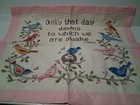 Cross Stitch Quote 1970's Wall Hanging — photo 1