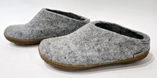 Glerups Wool Slippers with Rubber Sole, Women's Size EU 38 / US 7.5-8