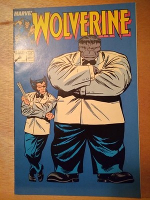 Wolverine #8 Marvel Comics 1989 PATCH & JOE FIXIT! Iconic Buscema Cover!