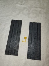 Vintage 1965 Aurora Model Motoring Rough Road with Signs 9" Track Lot of Two