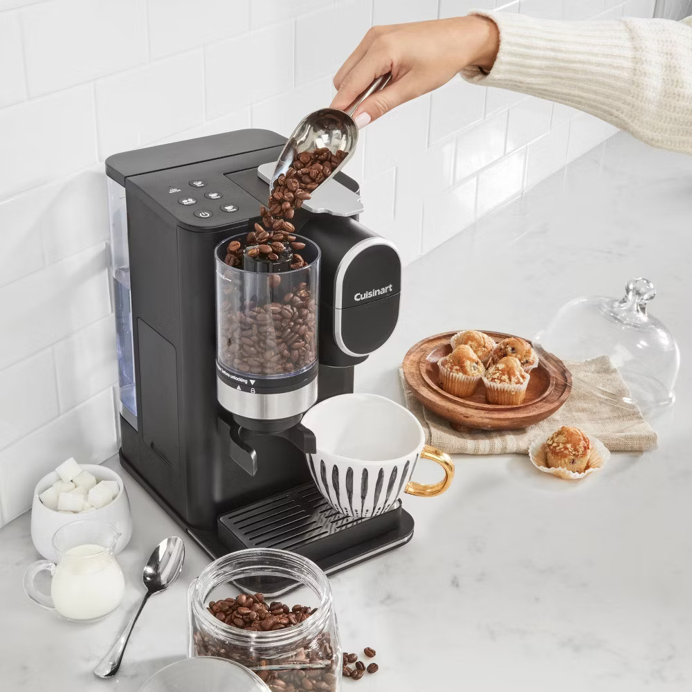 Cuisinart 12 oz Single-Serve Coffee Maker Black DGB-2 Grinder LED Indicator