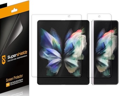 2+2 Pack Samsung Galaxy Z Fold 3 5G Screen Protector & Camera Lens Protector, Fu