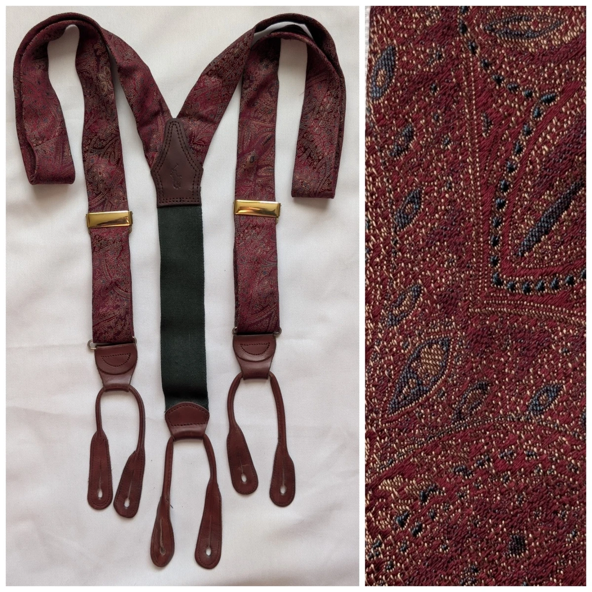 Polo Ralph Lauren Red Suspenders for Men for sale | eBay