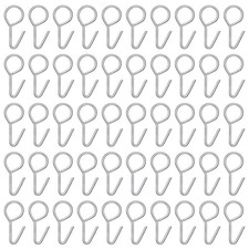100Pcs Metal Vehicle Seat Cover Hooks Durable Car Seat Cushion Fixing Silver