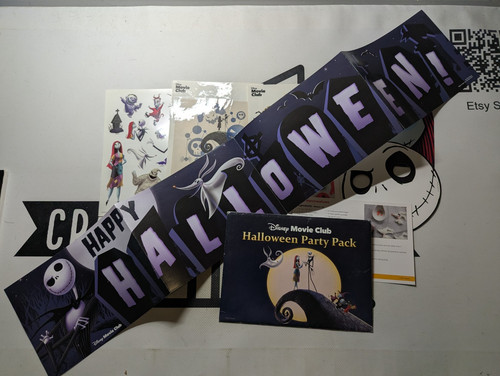 Nightmare Before Christmas Halloween Party Pack Disney Movie Club Exclusive 2018