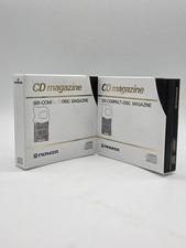 Lot of 2x Pioneer JD-M6 BK 6-Disc CD Magazine Cartridges- PRW163 with sleeves