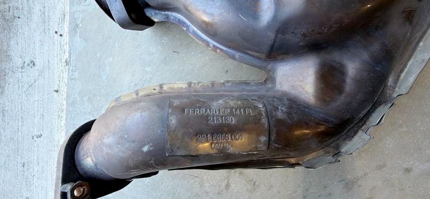 Ferrari 599 GTB Exhaust Intermediate Pipe – Left LH Stub Pipe – OEM P/N 213130