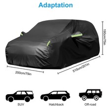 Xxl Large Waterproof Full Suv Car Cover Snow Dust All Weather Protector Us Xxl Large Waterproof Full Suv Car Cover Snow Dust All Weather Protector Us