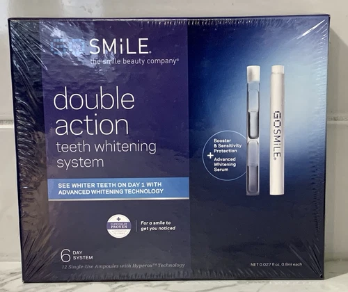 GoSMILE Double Action Teeth Whitening System - 6 Day System / 12 vials sealed