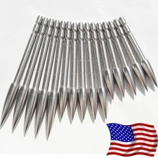 12X Archery Arrowheads Insert Tips Point 100-200gr Arrow Target Practice ID4.2mm