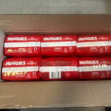6 Packs Huggies Little Snugglers Diapers, Size Preemies Fits Up To 6 lbs, 180 pc