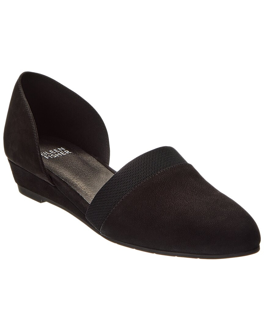 Женская замшевая обувь на танкетке Eileen Fisher Ida Черный 8 19190₽