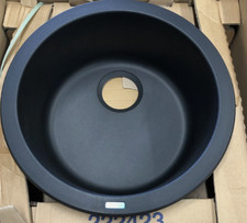 BLANCO RONDO SILGRANIT 525960 Dual Mount Bar Sink Coal Black