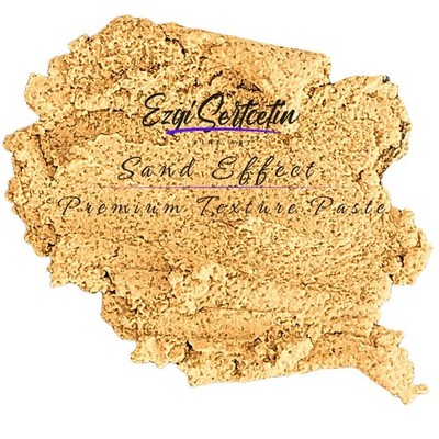 Ezgi Sertcetin 6oz Premium Sand Effect Texture Paste, Metallic Parmigiana