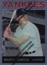 1996 TOPPS FINEST BASEBALL REPRINT CARD #280/ 14/19 - HOF MICKEY MANTLE -YANKEES