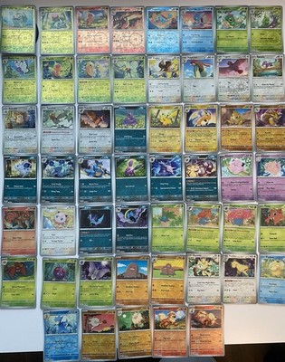 most valuable reverse holo pokemon cards 151 Complete Card Set - 164 Total Lx2 / None / 4 Artist Vileplume 045 - Reverse Holofoil