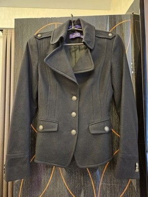 women mexx blazer black wool 32