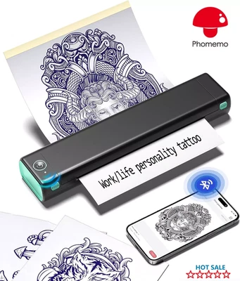 Phomemo M08F Thermotattoo-Stencil Drucker, A4 tragbarer mini tattoo drucker