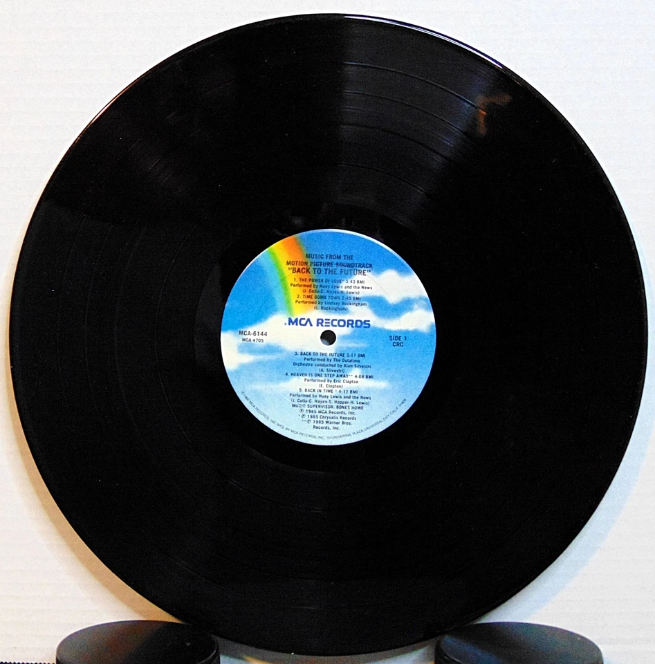 Back to the Future OST - 1985 MCA Records 6144 Huey Lewis Vinyl LP NM SHRINK - Image 4 of 4