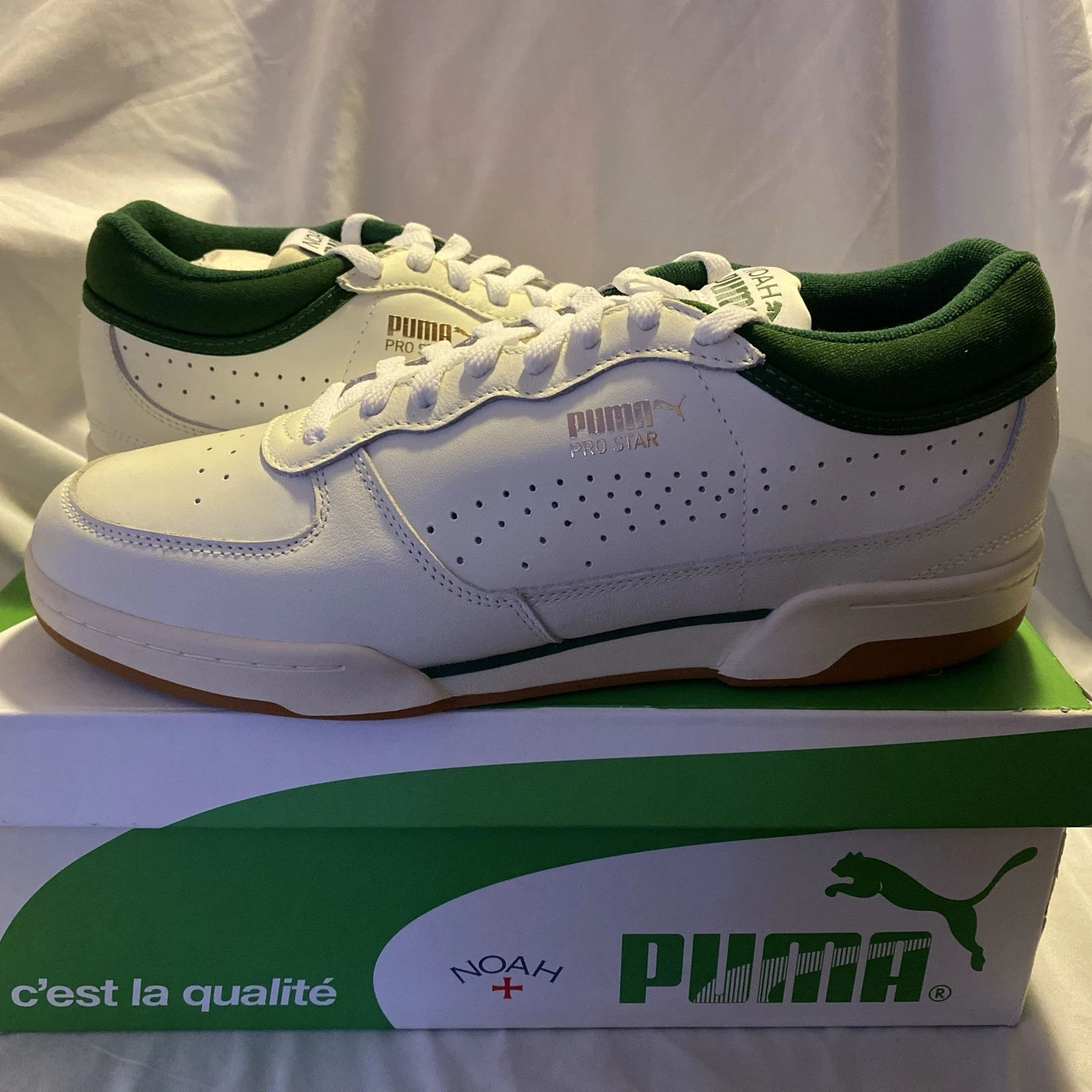 Scarpe casual sneakers uomo Puma Pro Star X Noah stringate bianco sporco taglia 10