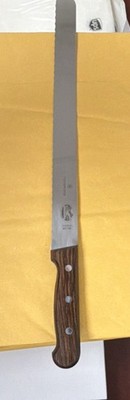 Victorinox 12  Bread Knife Serrated Edge RoseWood Handle Brown 5.4230.30