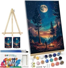 Paint by Numbers Kit DIY Canvas Painting Set for Adults Kids Home Decor Gift DIY