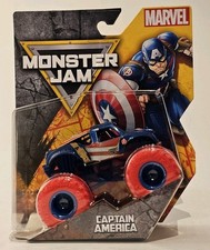 Monster Jam Captain America Red Wheels Monster Truck scala 1:64 serie 5