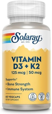 Solaray Vit D3 + K2