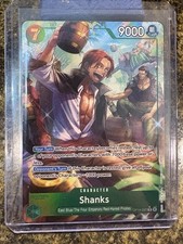 One Piece Shanks OP14-027 Alt Art R The Azure Sea's Seven English NM
