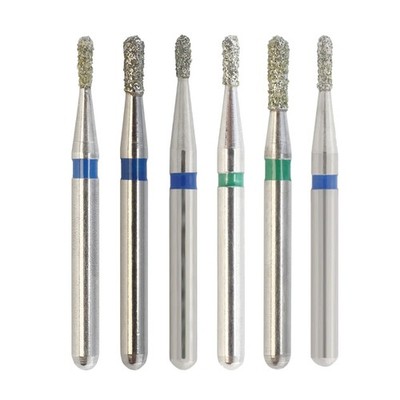 Dental Diamond Burs FG Pear Medium Coarse Grit High Speed 830 830L Friction Grip