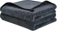 CICMOD Car Drying Towels 35"x24" Large Microfiber Towels for Car Detailing Gray 