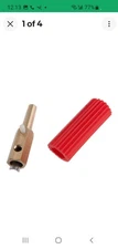 Forney 57902 Sure Grip Plug, Male Red Sleeve Fits C And F Model Welders