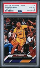 PSA 10 JuJu Watkins 2024 Bowman University Now #19 Purple #24 of 25 Rookie Card