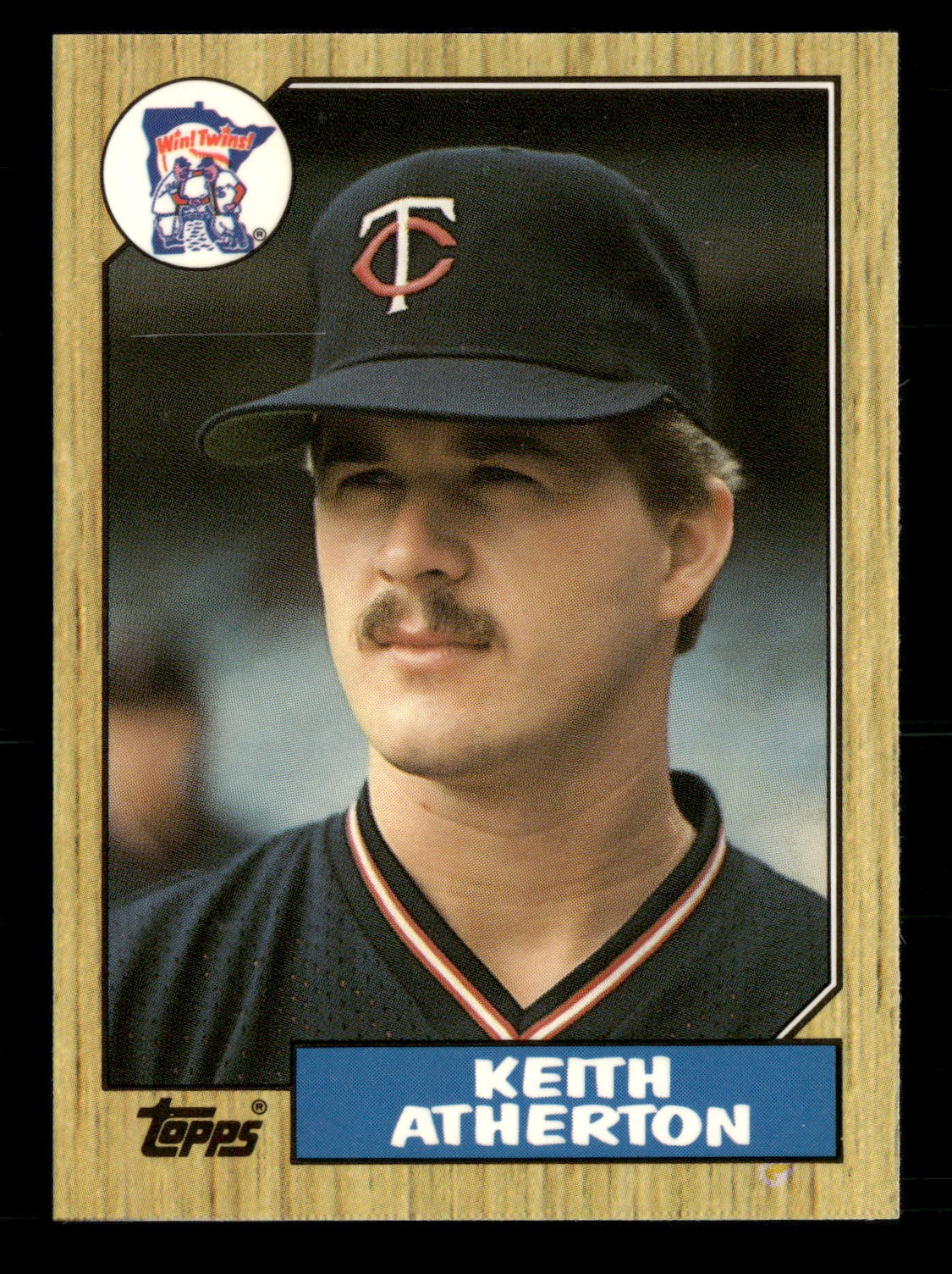 1987 Topps Tiffany GLOSSY #52 Keith Atherton Minnesota Twins
