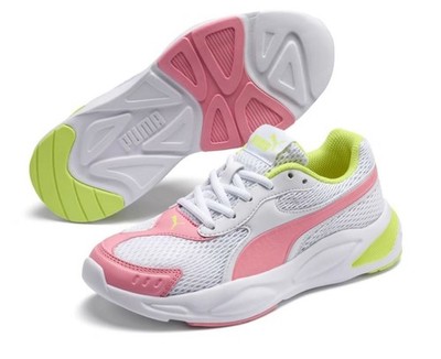 Puma 90s Runner Turnschuhe Sportschuhe Gym Laufen Netzball weiß Gr. 5 6