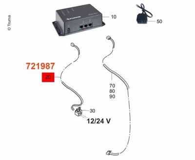 TRUMA Anschlußkabel 12/24V für iNet Box, Teile-Nr. 47000-00003
