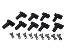 Spark Plug Wires Distributor Boots Ends 90 Degree HEI Ignition Chevy Ford Mopar
