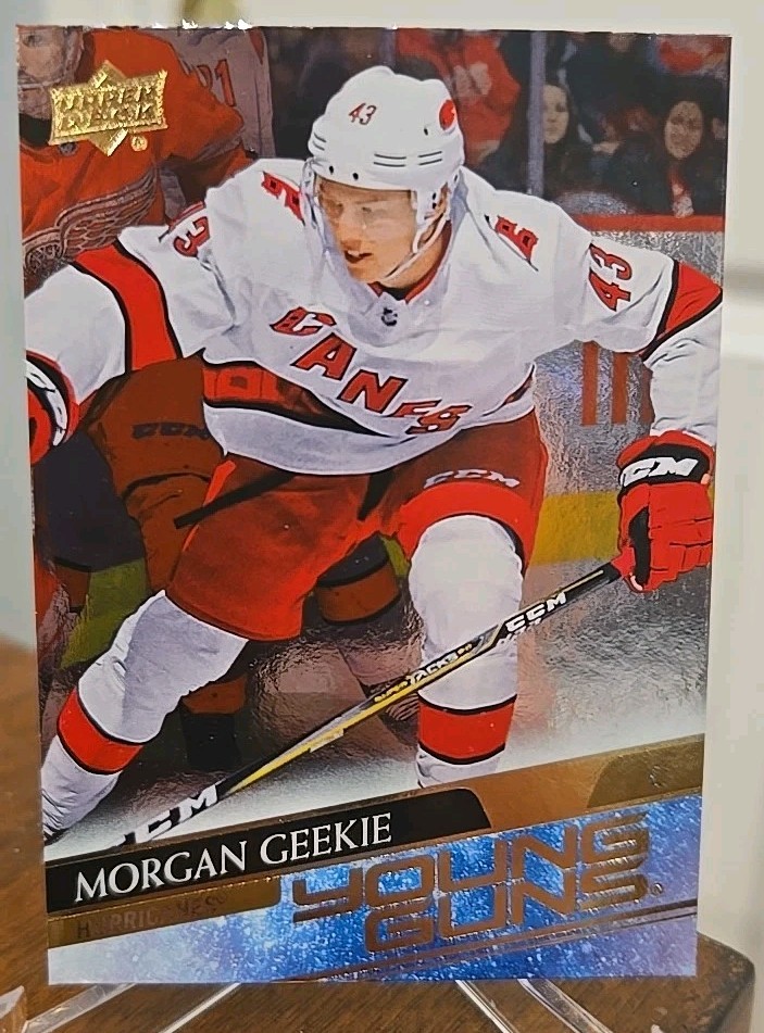 2020-21 Upper Deck Young Guns RARE Silver Foil Morgan Geekie #210 Rookie RC