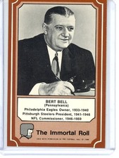 Bert Bell Immortal Roll 1974 Fleer Football Patches #NNO
